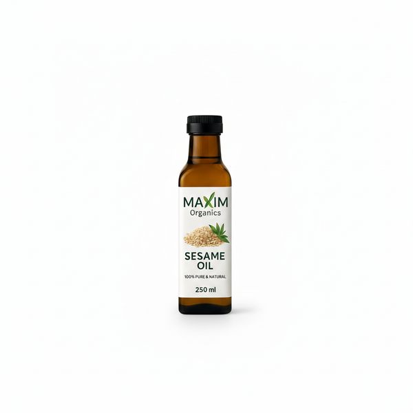 Maxim Organics Sesame Oil – 100% Pure & Natural Cold-Pressed (250ml)
