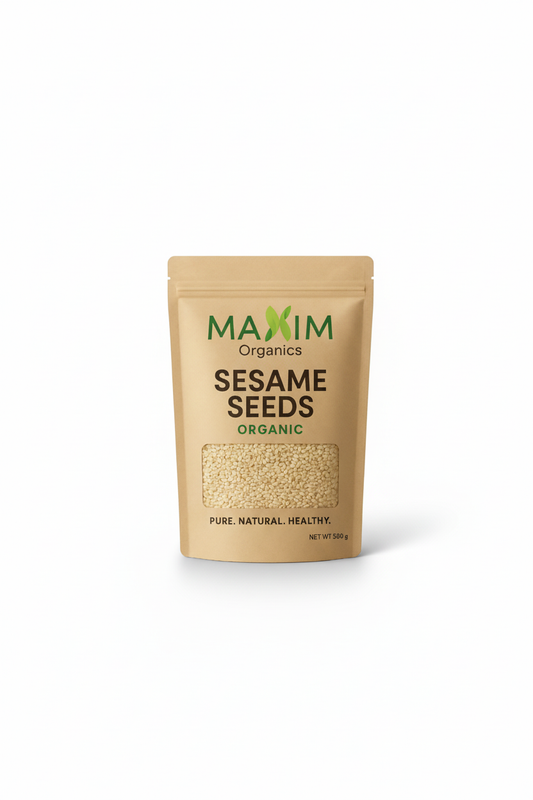 Maxim Organics Sesame Seeds – 100% Organic, Pure & Natural (500g)
