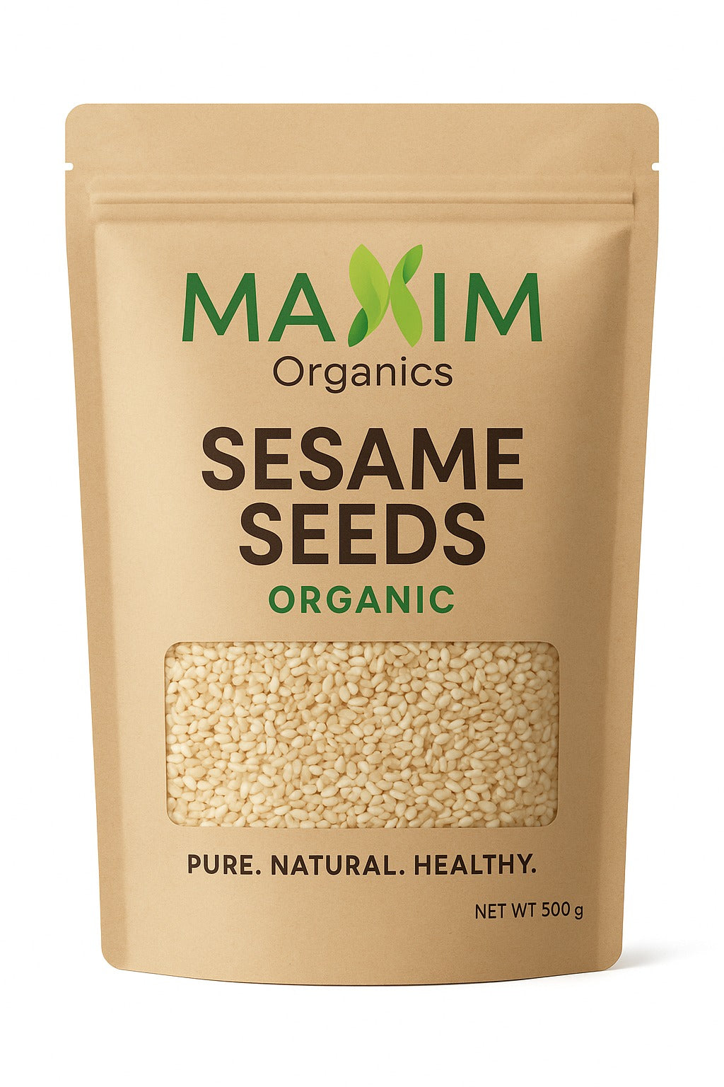Maxim Organics Sesame Seeds – 100% Organic, Pure & Natural (500g)