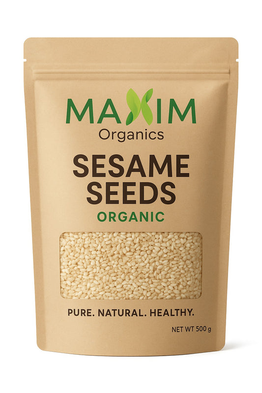 Maxim Organics Sesame Seeds – 100% Organic, Pure & Natural (500g)